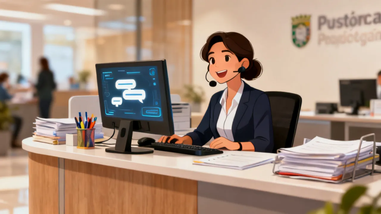 Guia profissional de atendimento com “Oi, boa tarde”
