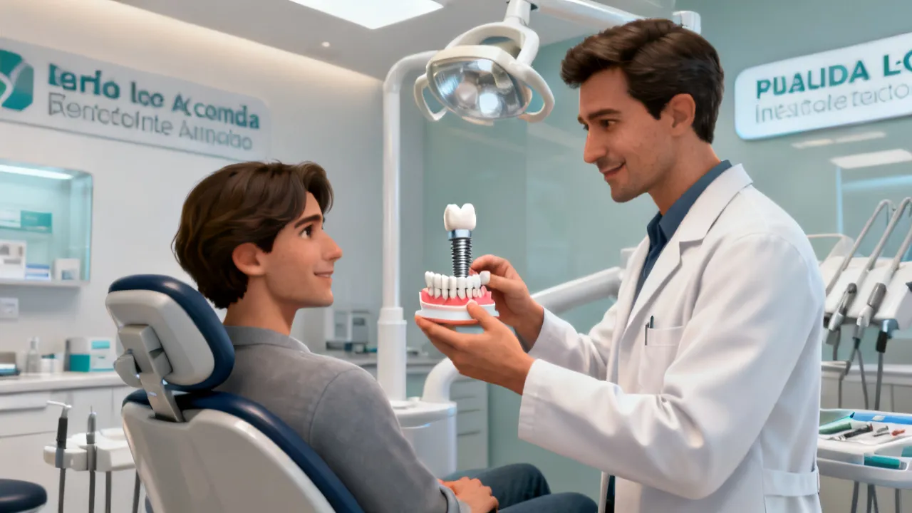 Implantes dentales de bajo costo y saliva bucal