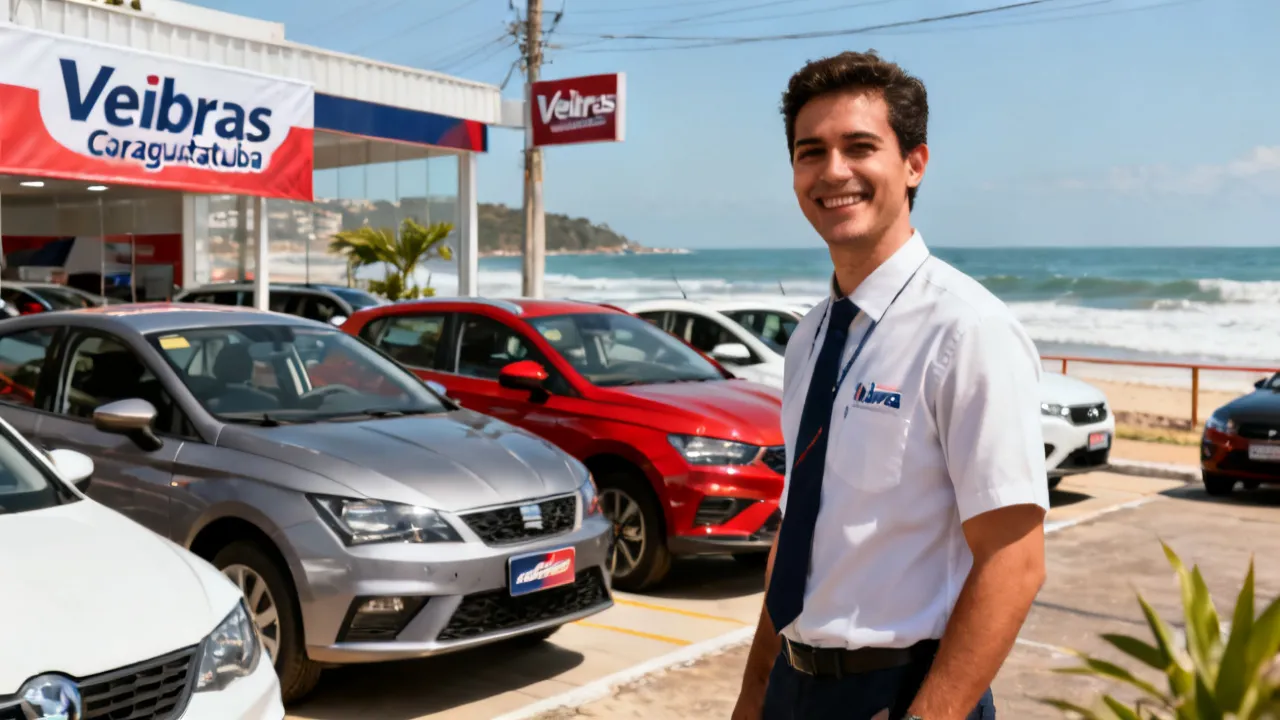 Guia para carros na Veibras Caraguatatuba