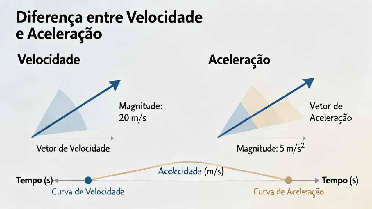 Qual a Diferença entre Velocidade e Aceleração