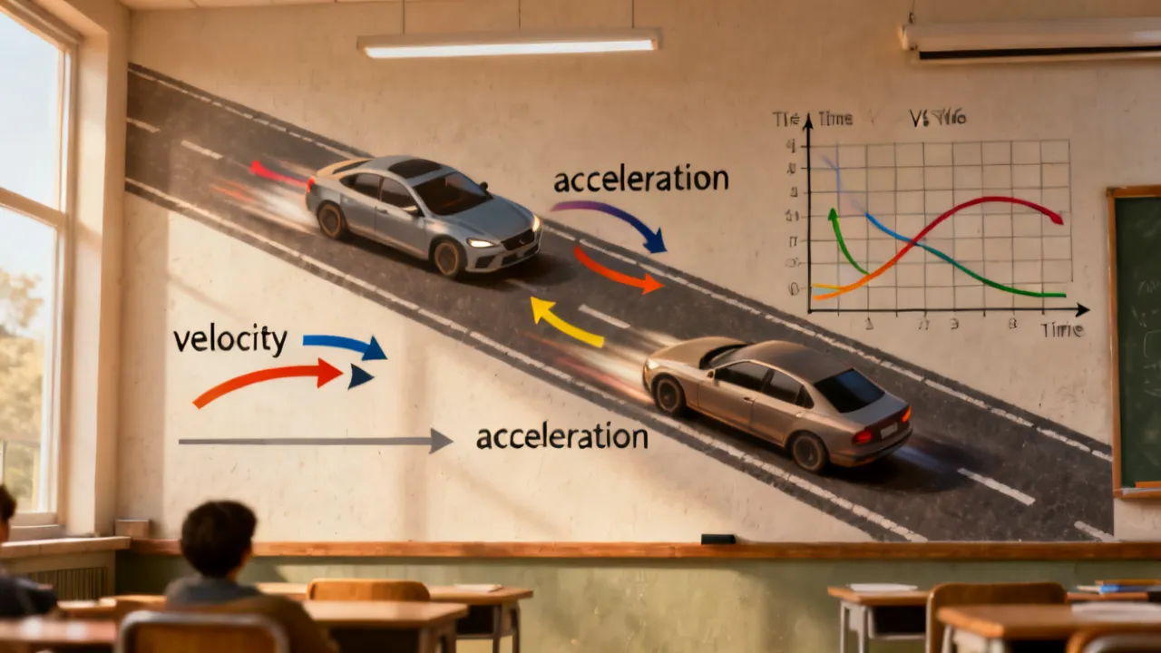 Diferença entre Velocidade e Aceleração, explicado